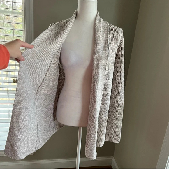 TALBOTS| Loose Cable Knit Cardigan Open Front Sweater size extra small - Picture 4 of 15
